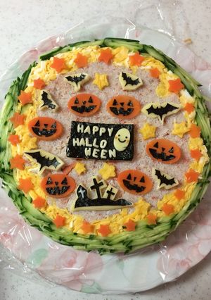 ハロウィンケーキ寿司-レシピのメイン写真