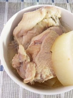 圧力鍋☆鶏もも肉&手羽先と大根の塩煮-レシピのメイン写真