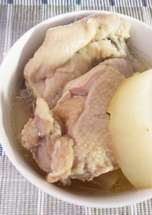 圧力鍋☆鶏もも肉&手羽先と大根の塩煮-レシピのメイン写真