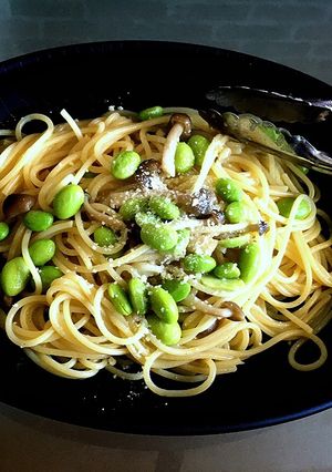 しめじ&枝豆あっさりポン酢バターパスタ☆-レシピのメイン写真