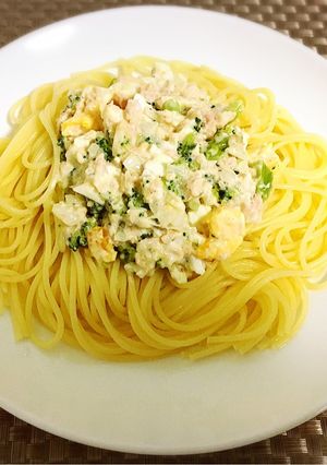 ツナと卵でタルタルパスタ-レシピのメイン写真