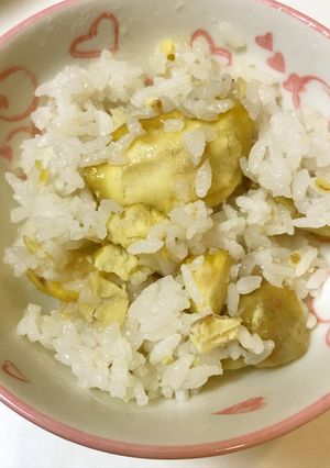秋の風味、栗ご飯-レシピのメイン写真