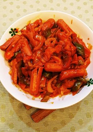 韓国ソーセージ炒め〜한국 소세지 볶음-レシピのメイン写真