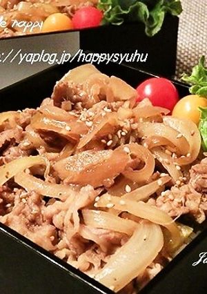 牛肉&玉ねぎ☆甘辛炒め丼-レシピのメイン写真