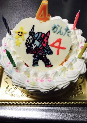 お誕生日ケーキ♡-レシピのメイン写真