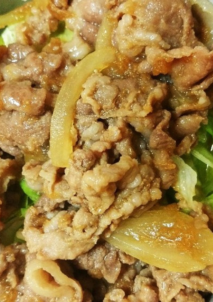 簡単　しょうが焼き丼-レシピのメイン写真