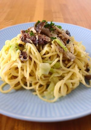 さば缶とキャベツのあっさりクリームパスタ-レシピのメイン写真