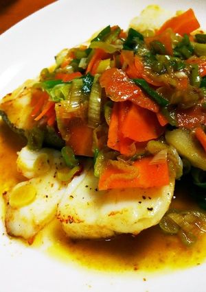 鱈のバター焼き～バジルソース掛け～-レシピのメイン写真