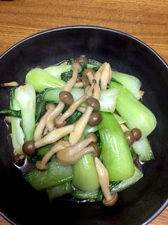 青梗菜とシメジのオイスター炒め-レシピのメイン写真