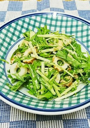 水菜のゴマドレサラダ♪-レシピのメイン写真