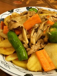 肉とキノコのオイスターソース炒め-レシピのメイン写真