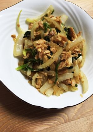 節約簡単副菜！玉ねぎのツナ炒め-レシピのメイン写真