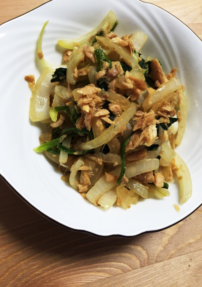節約簡単副菜！玉ねぎのツナ炒め-レシピのメイン写真