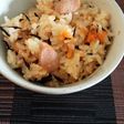 人参とウインナーの炊き込み御飯