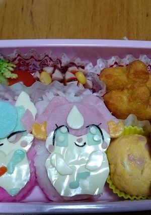 ヒミツのここたま弁当(春)-レシピのメイン写真