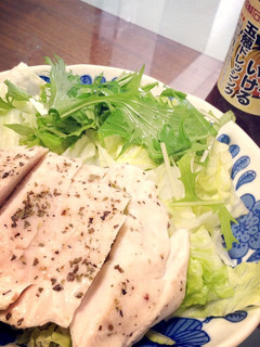 炊飯器で簡単!自家製サラダチキン♡-レシピのメイン写真