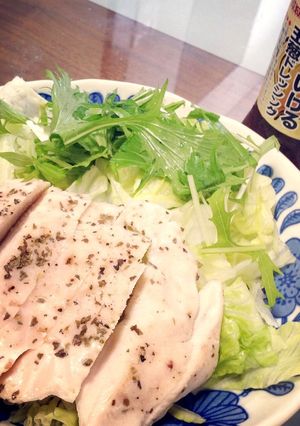 炊飯器で簡単！自家製サラダチキン♡-レシピのメイン写真
