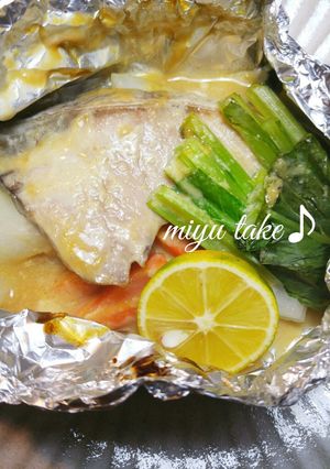 鰤のガーリック味噌ホイル焼き♪-レシピのメイン写真