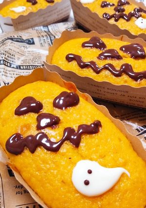 ハロウィン♡南瓜のふわふわミニパウンド-レシピのメイン写真