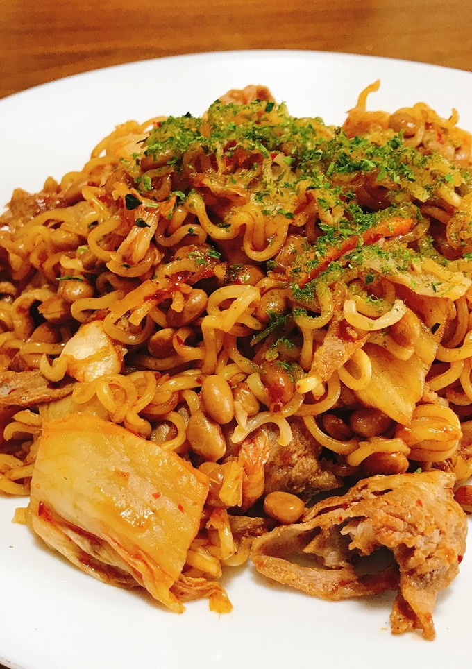 困ったときの納豆キムチ焼きそば-レシピのメイン写真