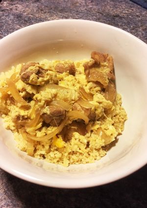 残った親子丼でクスクス-レシピのメイン写真