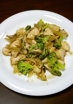 簡単！むね肉と舞茸のトリュフソテー-レシピのメイン写真
