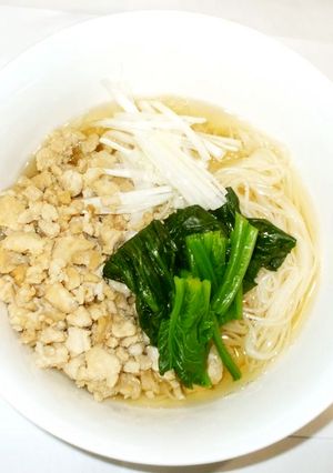 簡単にゅーめん♪温かい素麺アレンジ-レシピのメイン写真