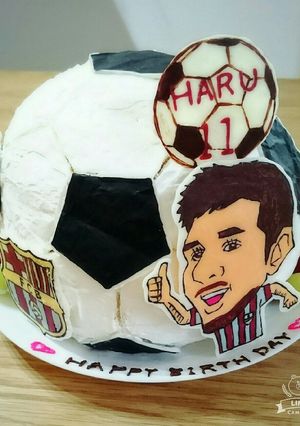 サッカーボールケーキ-レシピのメイン写真