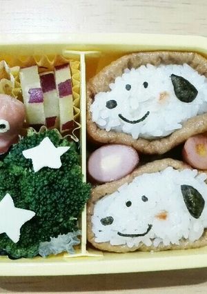 スヌーピーキャラ弁★いなり 簡単-レシピのメイン写真