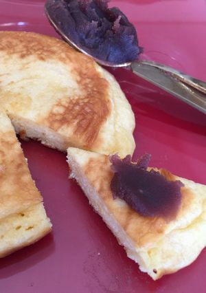 材料３つ❣️BPなし❣️餡こホットケーキ-レシピのメイン写真