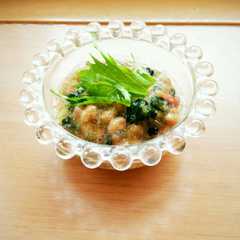 รูปของ こぶおろし　きゅうりとトマトの納豆サラダ