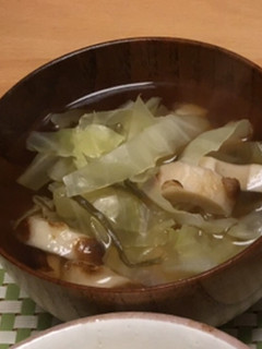 キャベツと塩昆布で汁物-レシピのメイン写真