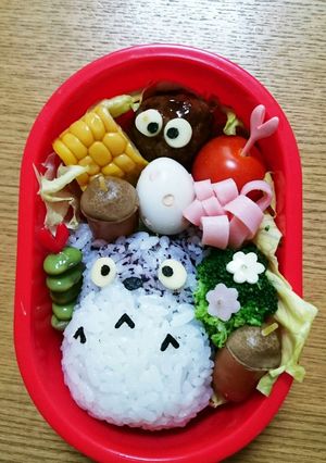 ♥トトロのキャラ弁♥-レシピのメイン写真