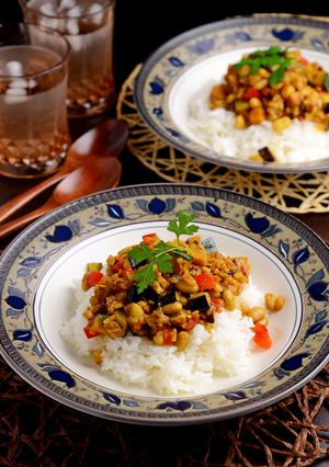 野菜と大豆とくるみで作るドライカレー-レシピのメイン写真