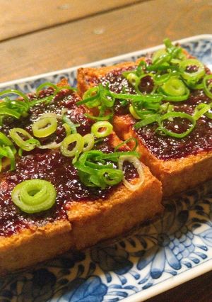 簡単ピリ辛おつまみ、厚揚げ焼き麻婆豆腐-レシピのメイン写真