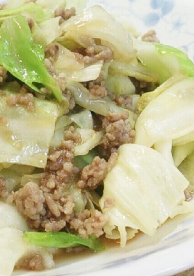 材料2つだけ！ きゃべつの挽き肉炒め-レシピのメイン写真
