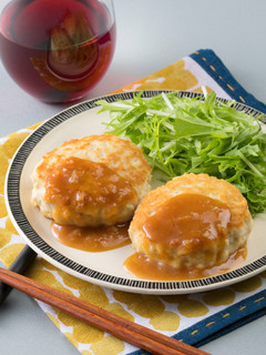 豆腐でふんわり♪和風チキンハンバーグ-レシピのメイン写真
