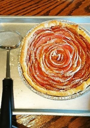 レンジで簡単見た目華やかアップルパイ-レシピのメイン写真
