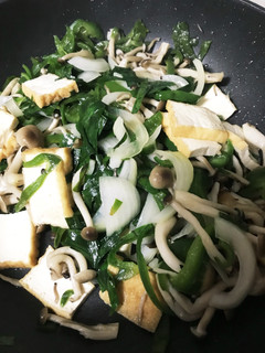簡単味付け 麺つゆだけ 厚揚げ野菜炒め-レシピのメイン写真