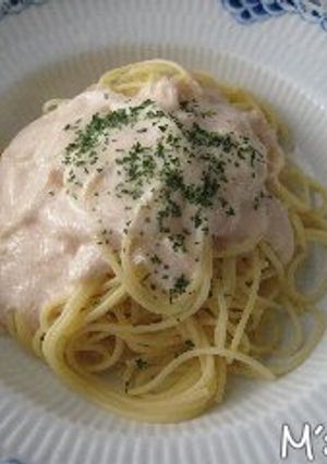 超簡単♪たらこクリームスパ-レシピのメイン写真