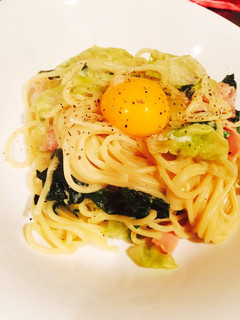 レタスとベーコンの豆乳パスタ-レシピのメイン写真