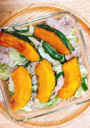 かぼちゃの中華風ピリ辛野菜蒸し-レシピのメイン写真