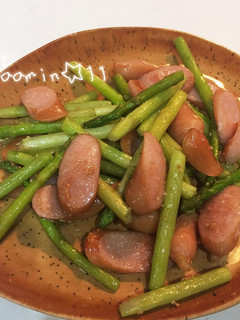 アスパラとウインナーのガーリック炒め-レシピのメイン写真