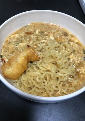 かきたまあんかけ辛ラーメン-レシピのメイン写真