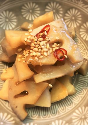 蓮根の煮物-レシピのメイン写真
