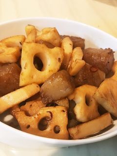 ごろごろ蓮根とこんにゃくのきんぴら-レシピのメイン写真