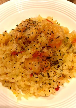 炊飯器deえびピラフ♪早炊き機能で♪-レシピのメイン写真
