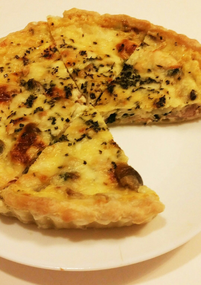 鮭とほうれん草の簡単キッシュ-レシピのメイン写真