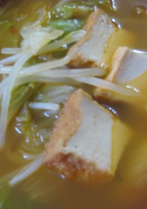 とうふチゲ風辛らーめん-レシピのメイン写真