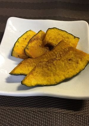 時短トースターで簡単かぼちゃ焼ハロウィン-レシピのメイン写真